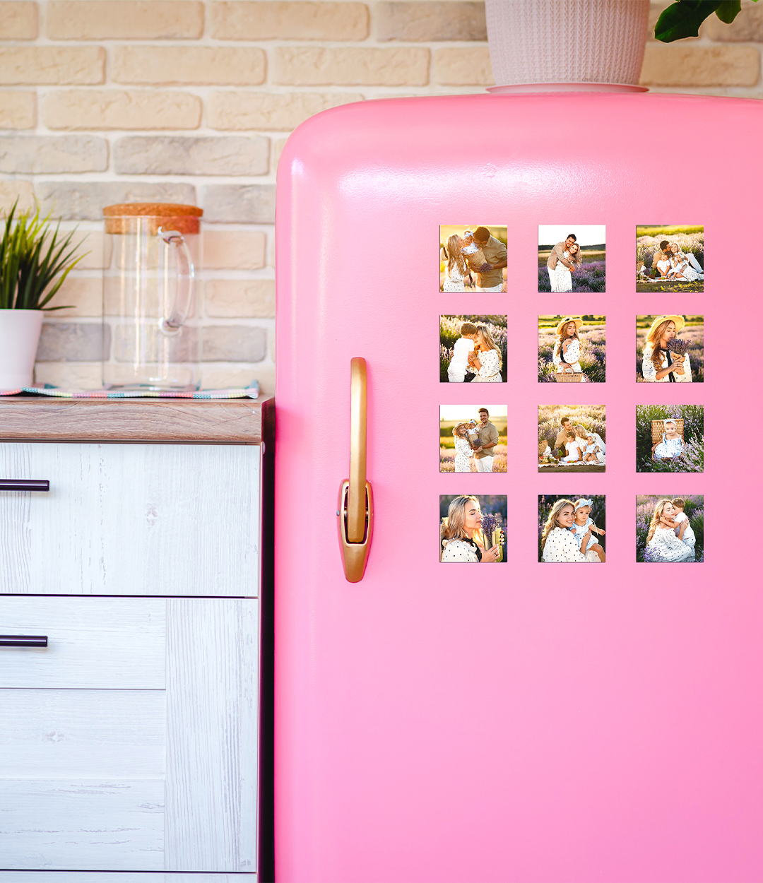 Kare fotoğraf magnet modelleri – kişiye özel tasarım