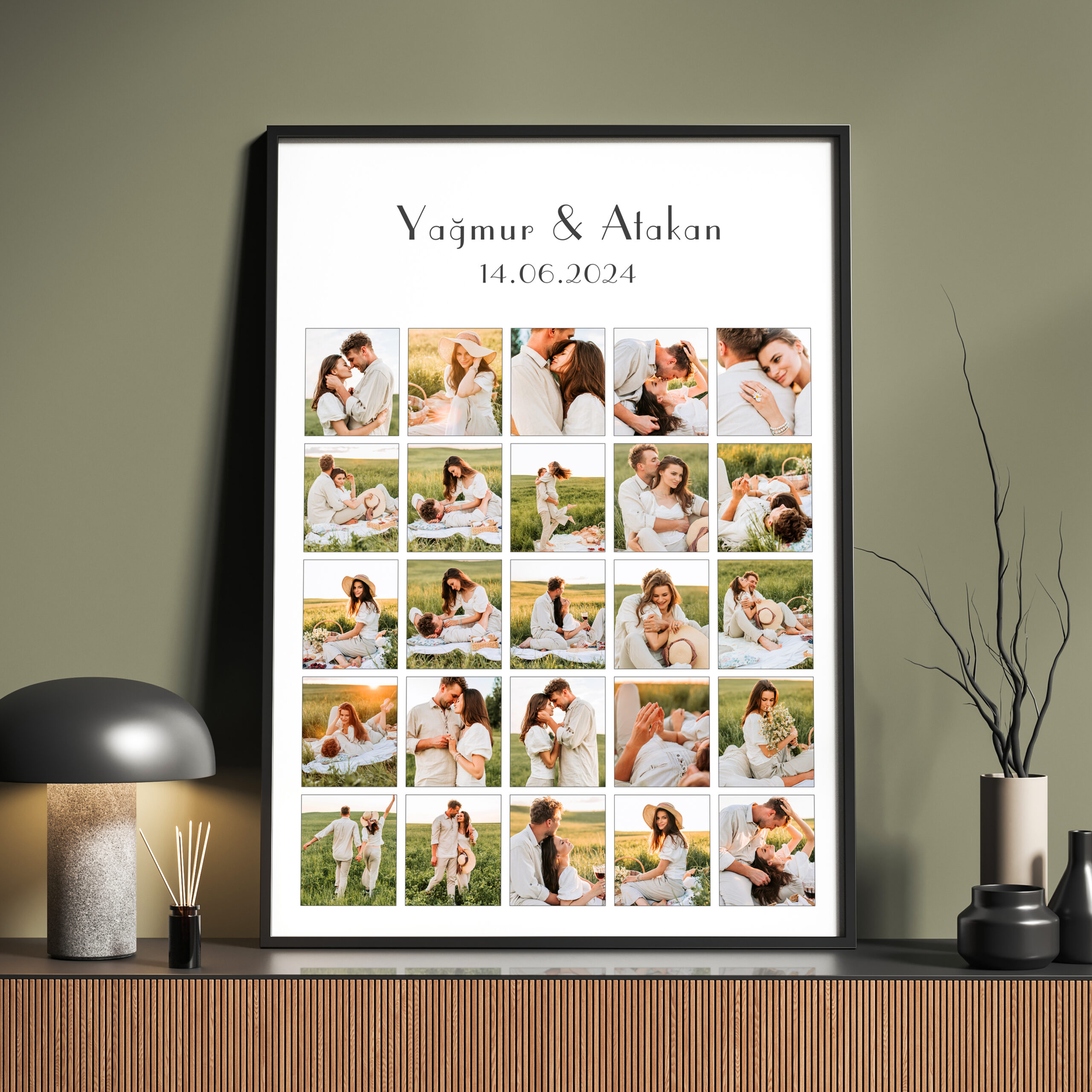 kişiye özel kolaj çerçeve